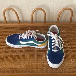 Vans suede colorblock kids size 2.5 Old Skool Shoe